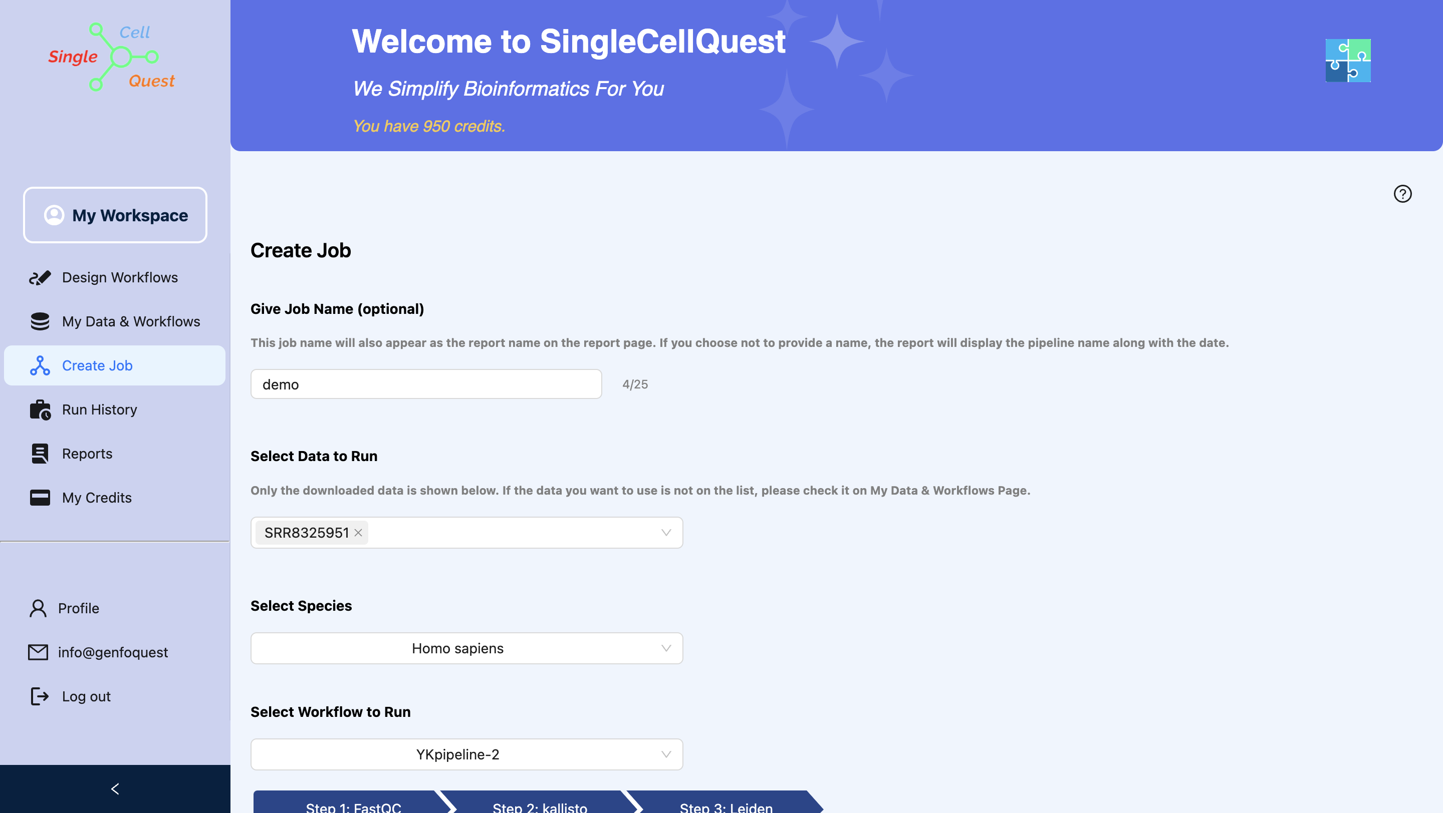 SingleCellQuest Dashboard